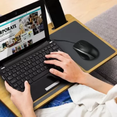 branded NATURA Bamboo Lap Desk, from our range of promotional USB Accessories