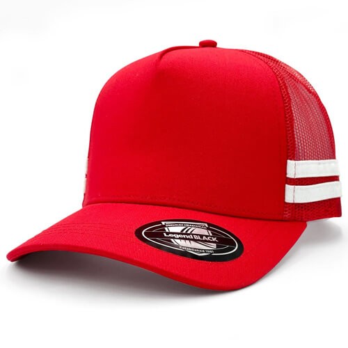 branded Striped Trucker Hat, from our range of promotional Caps