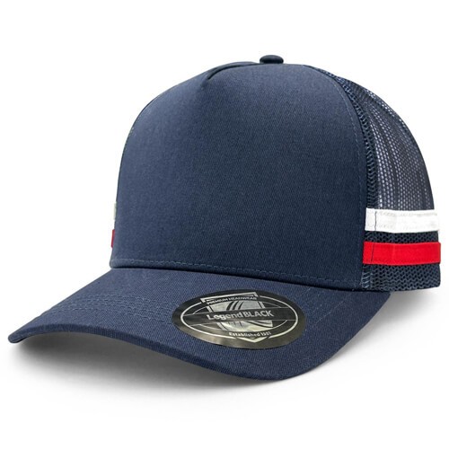 branded Striped Trucker Hat, from our range of promotional Caps