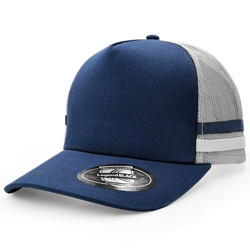 branded Striped Trucker Hat, from our range of promotional Caps