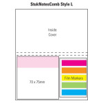 branded Combination Sticky Note Pad, from our range of promotional Printed Post It Notes