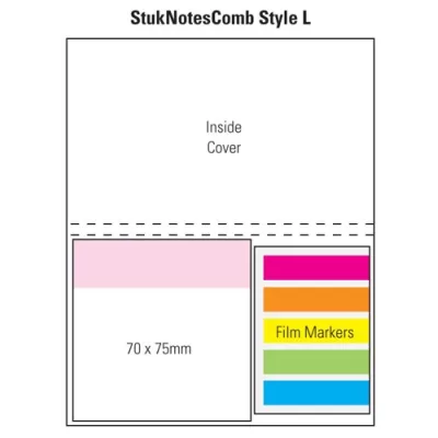 branded Combination Sticky Note Pad, from our range of promotional Printed Post It Notes