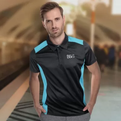 branded TRENDSWEAR Apex Mens Polo, from our range of promotional Men's Promotional Polo Shirts