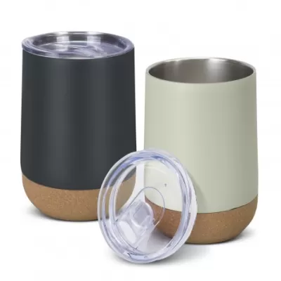 branded Vixen Vacuum Coffee Cup 300ml, from our range of promotional Reusable Coffee Cups - Metal
