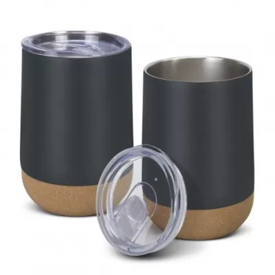 branded Vixen Vacuum Coffee Cup 300ml, from our range of promotional Reusable Coffee Cups - Metal