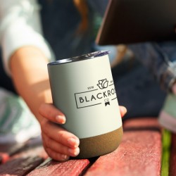 branded Vixen Vacuum Coffee Cup 300ml, from our range of promotional Reusable Coffee Cups - Metal