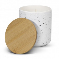 branded NATURA Candle with Bamboo Lid, from our range of promotional Candles