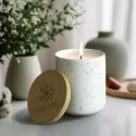 branded NATURA Candle with Bamboo Lid, from our range of promotional Candles