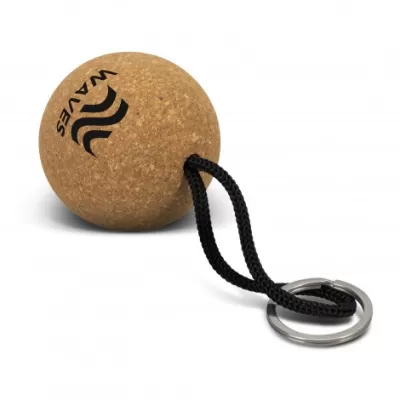 branded Cork Floating Key Ring - Round, from our range of promotional Printed Keyrings