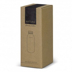 branded NATURA Ida Glass Bottle 600ml, from our range of promotional Drink Bottles - Glass