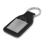 branded Square Baron Leather Key Ring, from our range of promotional Metal Keyrings