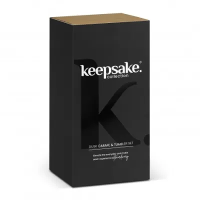 branded Keepsake Dusk Carafe and Tumbler Set, from our range of promotional Coffee Plungers & Jugs