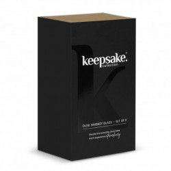 branded Keepsake Dusk Whiskey Glass Set of 2 - 400ml, from our range of promotional Glass Enviro Products
