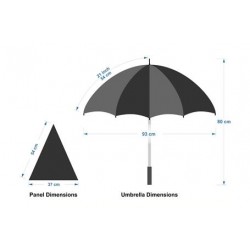 Custom Made Umbrellas - Designa Full Colour Genie Umbrella-Air