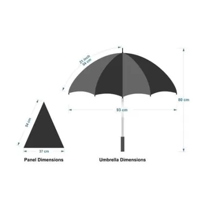 branded Designa Full Colour Genie Umbrella-Air, from our range of promotional Custom Made Umbrellas