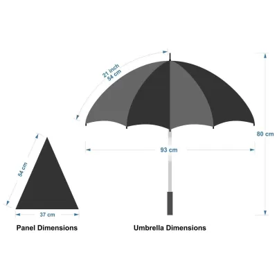 branded Designa Full Colour Genie Umbrella-Sea, from our range of promotional Custom Made Umbrellas