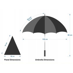 Custom Made Umbrellas - Designa Screen Print Promo Umbrella-Air