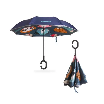 branded Childrens Reversible Folding Umbrella, from our range of promotional Custom Made Umbrellas