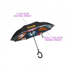 branded Childrens Reversible Folding Umbrella, from our range of promotional Custom Made Umbrellas