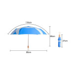 branded Custom Made RPET Lightweight Umbrella with Wooden Handle, from our range of promotional Custom Made Umbrellas