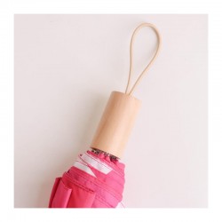 branded Custom Made RPET Lightweight Umbrella with Wooden Handle, from our range of promotional Custom Made Umbrellas