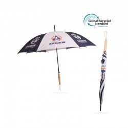 branded Custom Made RPET Umbrella with Straight Handle, from our range of promotional Custom Made Umbrellas
