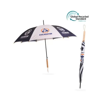 branded Custom Made RPET Umbrella with Straight Handle, from our range of promotional Custom Made Umbrellas