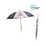 branded Custom Made RPET Umbrella with Straight Handle, from our range of promotional Custom Made Umbrellas