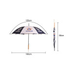 branded Custom Made RPET Umbrella with Straight Handle, from our range of promotional Custom Made Umbrellas