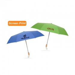 branded Custom Made Triple folding RPET umbrella, from our range of promotional Custom Made Umbrellas