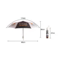 branded Custom Made Triple folding RPET umbrella, from our range of promotional Custom Made Umbrellas