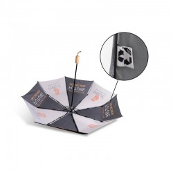 branded Custom Made Triple folding RPET umbrella, from our range of promotional Custom Made Umbrellas
