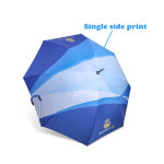 branded Deluxe Eight-Panel Umbrella with Projector Lamp(27), from our range of promotional Custom Made Umbrellas