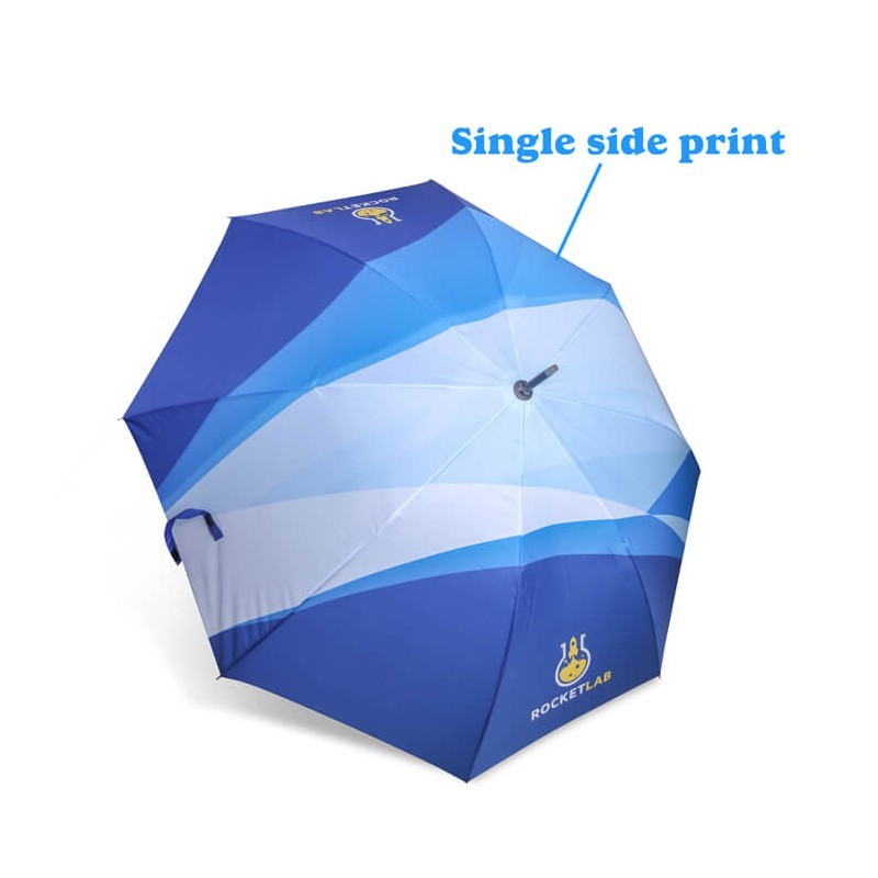 branded Deluxe Eight-Panel Umbrella with Projector Lamp(27), from our range of promotional Custom Made Umbrellas