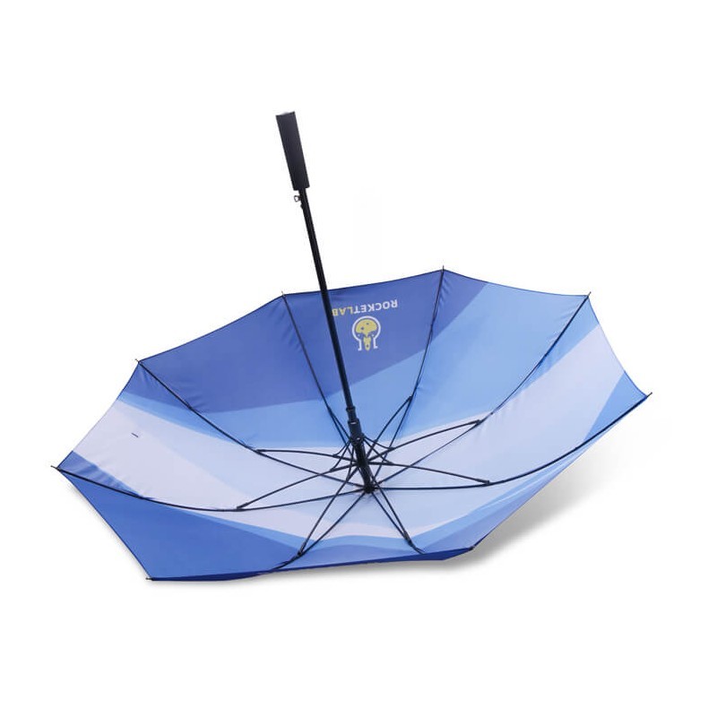 branded Deluxe Eight-Panel Umbrella with Projector Lamp(27), from our range of promotional Custom Made Umbrellas