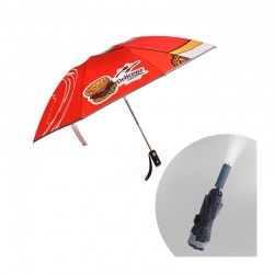 branded Folding Ten-Panel Umbrella with LED Light, from our range of promotional Custom Made Umbrellas