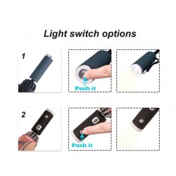 branded Folding Ten-Panel Umbrella with LED Light, from our range of promotional Custom Made Umbrellas