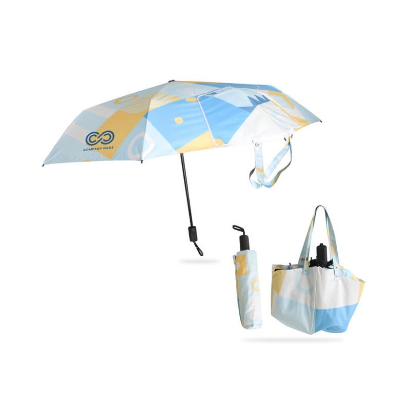 branded Handbag Folding Umbrella, from our range of promotional Custom Made Umbrellas