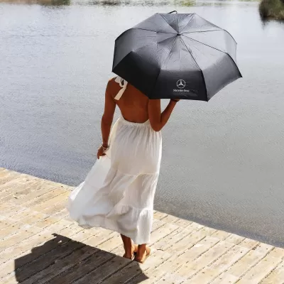 branded Poppins Compact Umbrella, from our range of promotional Folding Umbrellas