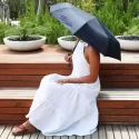 branded Poppins Compact Umbrella, from our range of promotional Folding Umbrellas