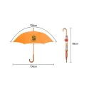 branded RPET Wooden Umbrella with Curved Handle, from our range of promotional Custom Made Umbrellas