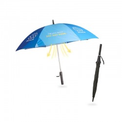 branded Sport Umbrella with Fan, from our range of promotional Custom Made Umbrellas