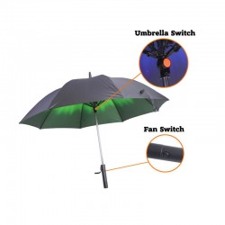 branded Sport Umbrella with Fan, from our range of promotional Custom Made Umbrellas