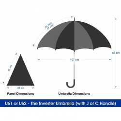 Inverted Umbrellas - The Inverter Umbrella with J Handle