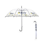 branded Transparent Eight-Panel Umbrella, from our range of promotional Custom Made Umbrellas