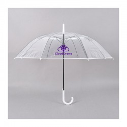 branded Transparent Eight-Panel Umbrella, from our range of promotional Custom Made Umbrellas
