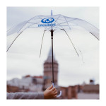 branded Transparent Eight-Panel Umbrella, from our range of promotional Custom Made Umbrellas