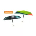 branded Triple folding RPET umbrella - auto open and close, from our range of promotional Custom Made Umbrellas