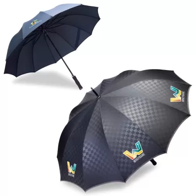 branded Umbra - Boss Premium Umbrella, from our range of promotional Golf Umbrellas