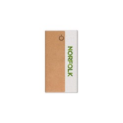 branded Norfolk Wireless Eco Power Bank - 10,000 mAh, from our range of promotional Power Banks